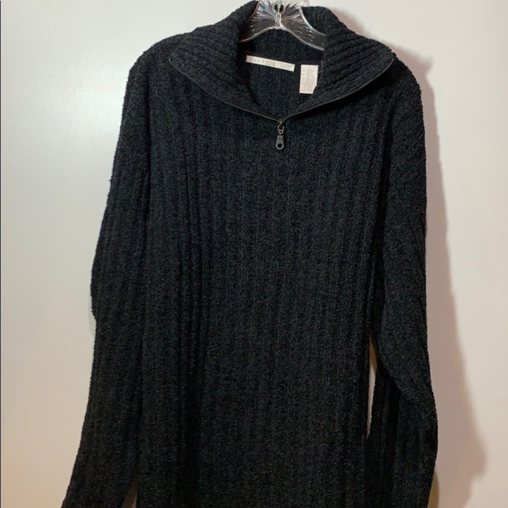 Perry Ellis Ribbed Knit Cotton-blend Sweater